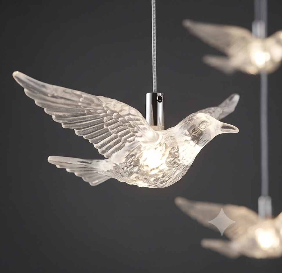 10-Piece Elegant Acrylic Hummingbird Hanging Decor Set – Decorative Ceiling & Window Ornaments for Events & Home