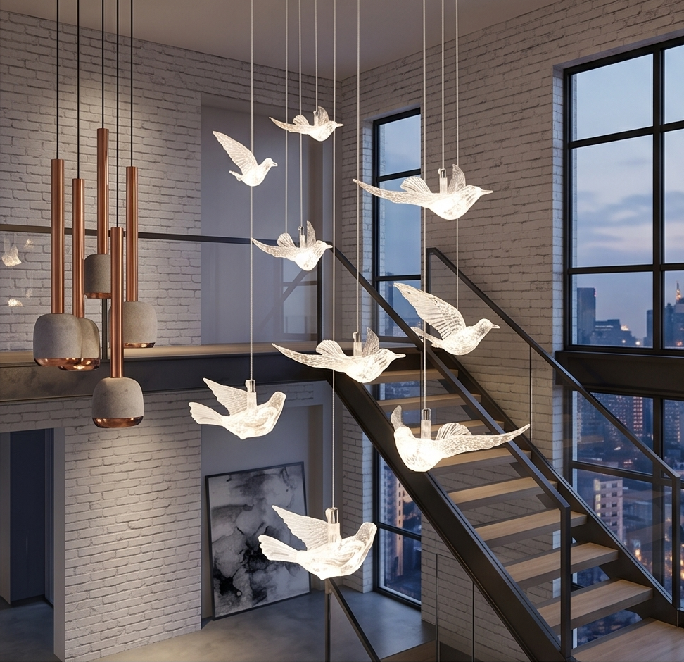 10-Piece Elegant Acrylic Hummingbird Hanging Decor Set – Decorative Ceiling & Window Ornaments for Events & Home