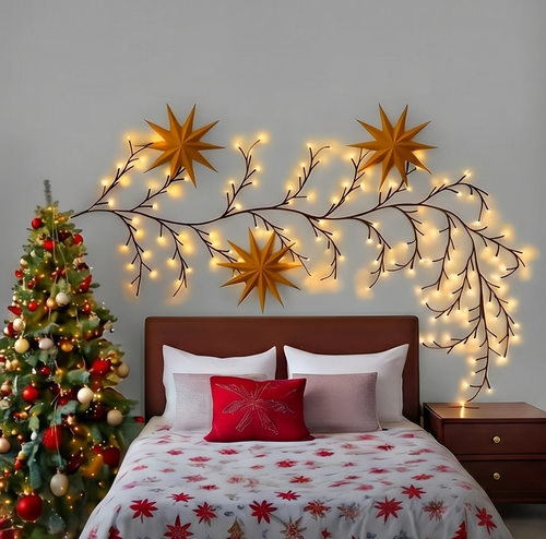Flexible Solar-Powered Vine Branch Lights – 8-in-1 Willow LED Decor for Garden, Patio & Indoor Ambiance
